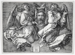 Sudarium Held by Two Angels